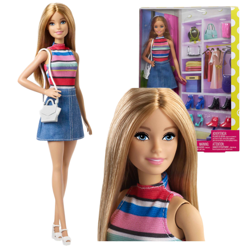 Barbie Lalka z Butami i Akcesoriami FVJ42