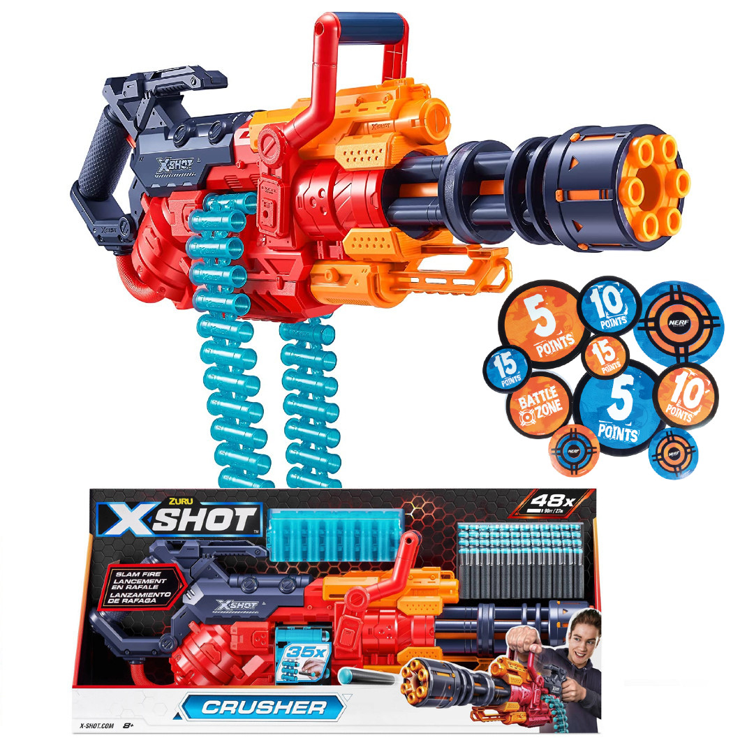X-Shot Crusher 36382 + Naklejki Nerf