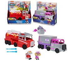 Psi Patrol Big Truck Pojazd Duży wóz strażacki + Ciężarówka i helikopter + figurka Marshalla i Skye