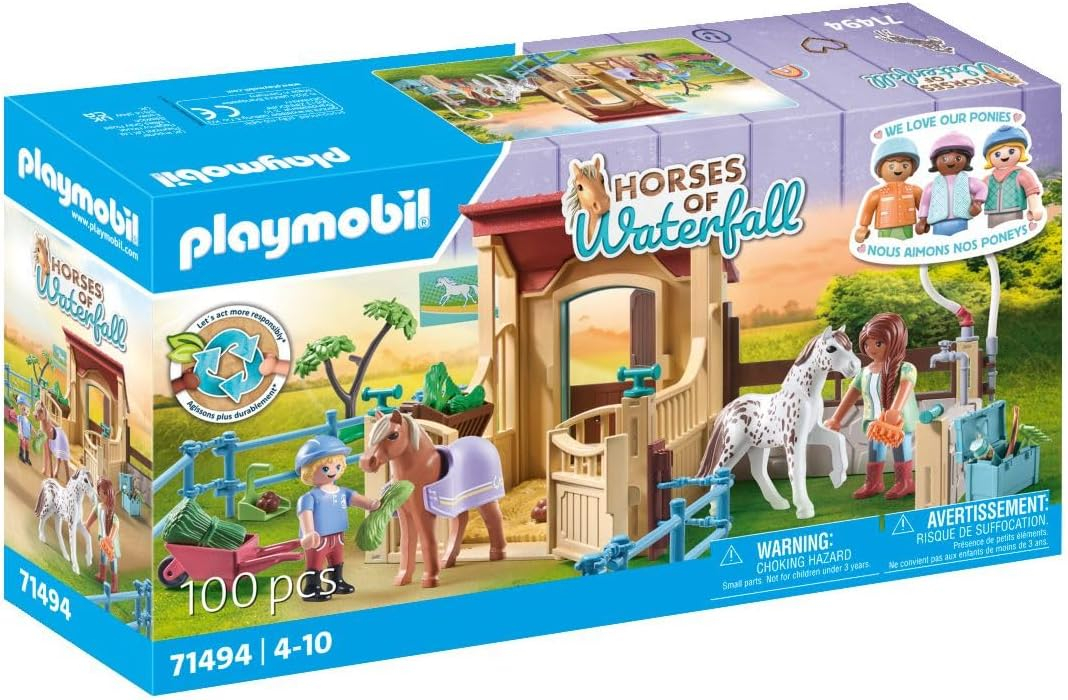 Playmobil Stajnia 2 figurki + 2 konie 71494