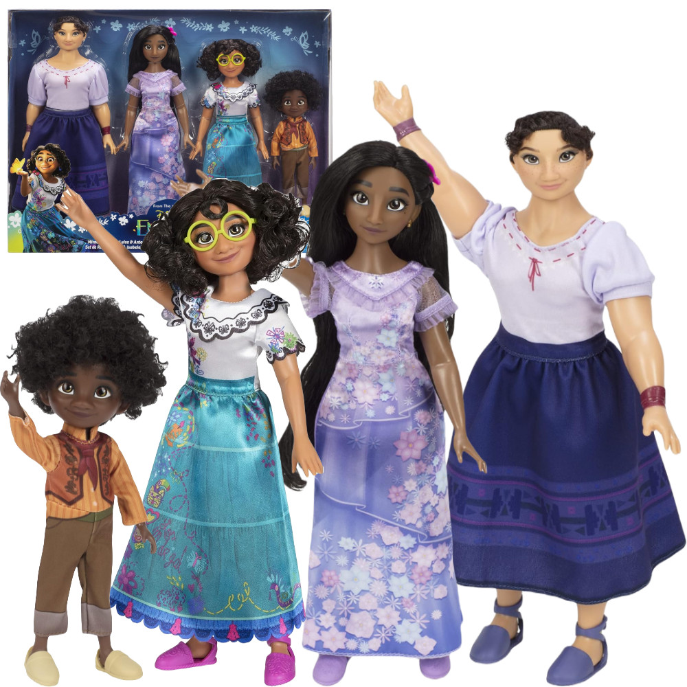 Jakks Pacific Disney Encanto Zestaw Lalki 4-pak Mirabel, Isabela, Luisa i Antonio 219624