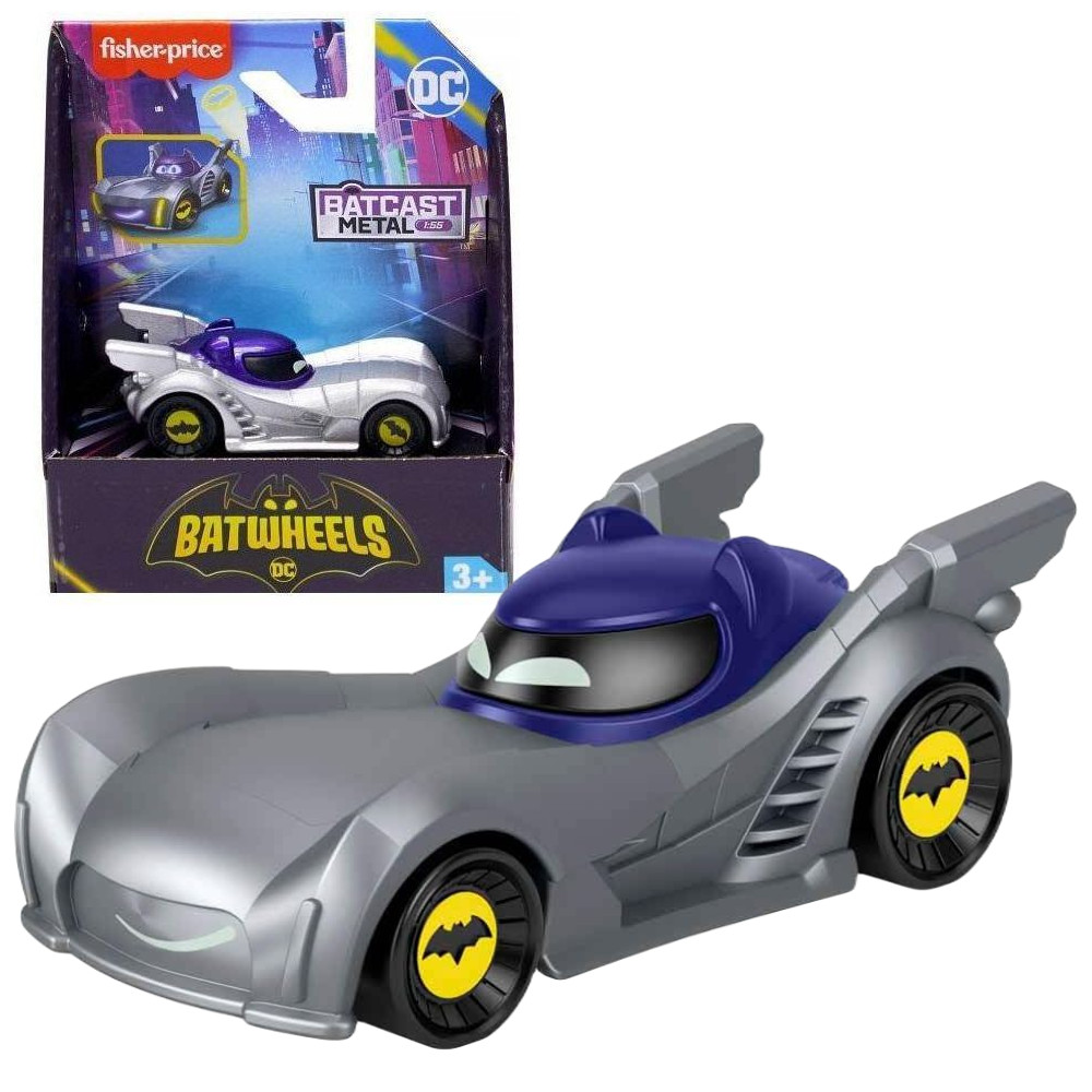 Fisher Price Batcast Metalowy Samochodzik Batwheels Bam HRJ71