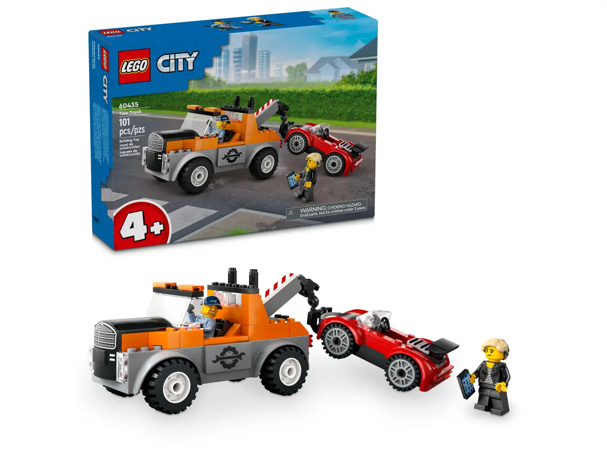 Lego City Samochód Pomocy Drogowej i Naprawa Sportowego Auta 60435