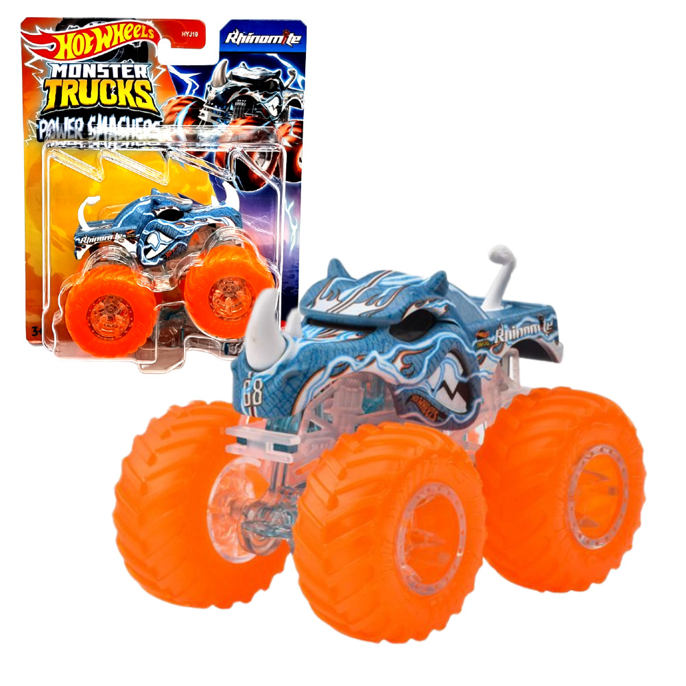 Hot Wheels Monster Trucks Power Smachers Autko Rhinomite HYJ26