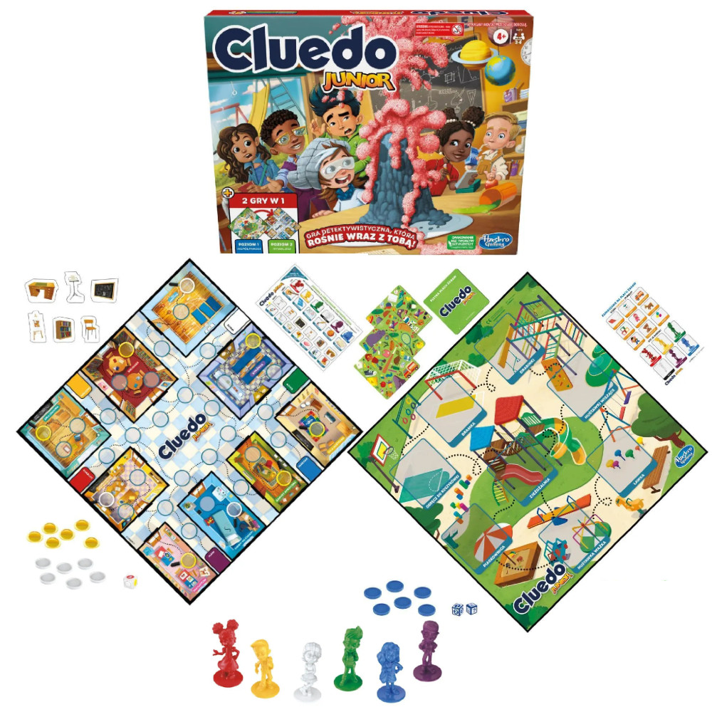 Hasbro Gra Cluedo Junior 2w1 F6419 wersja PL