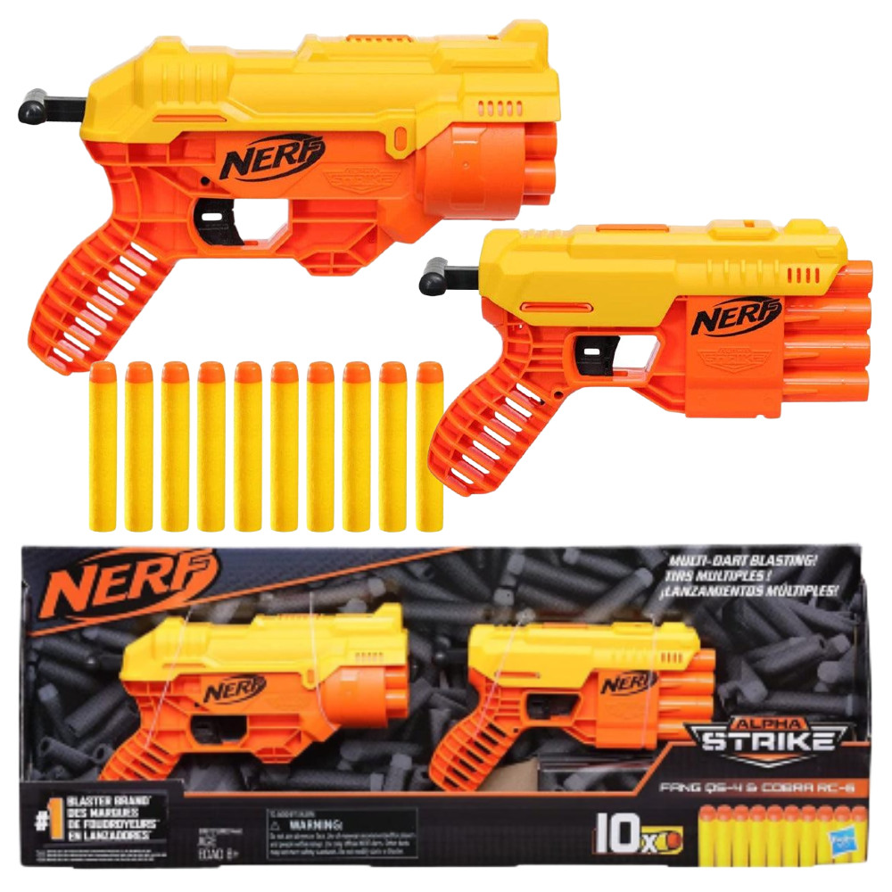 Nerf Alpha Strike Zestaw Fang QS-4 i Cobra RC-6 E8872