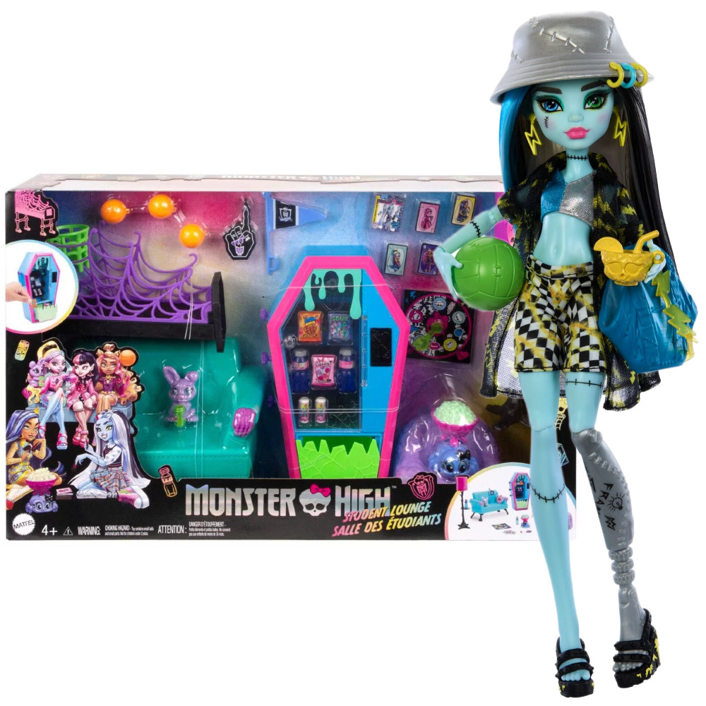 Monster High Salonik Uczniów HNF67 + Lalka Frankie Stein HRP68