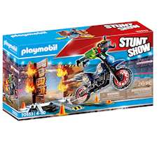 Playmobil Stunt Show Pokaz kaskaderski - Motor z płonącą przeszkodą 70553