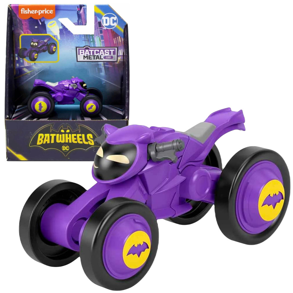Fisher Price Batcast Metalowy Samochodzik Batwheels Bibi HXK50