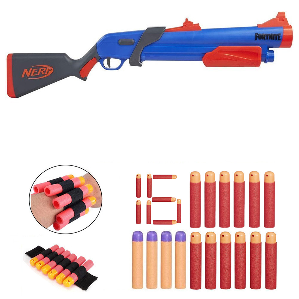 Nerf Fortnite Shotgun Pump SG Mega F0318 + 12 strzałek Mega + opaska Mega