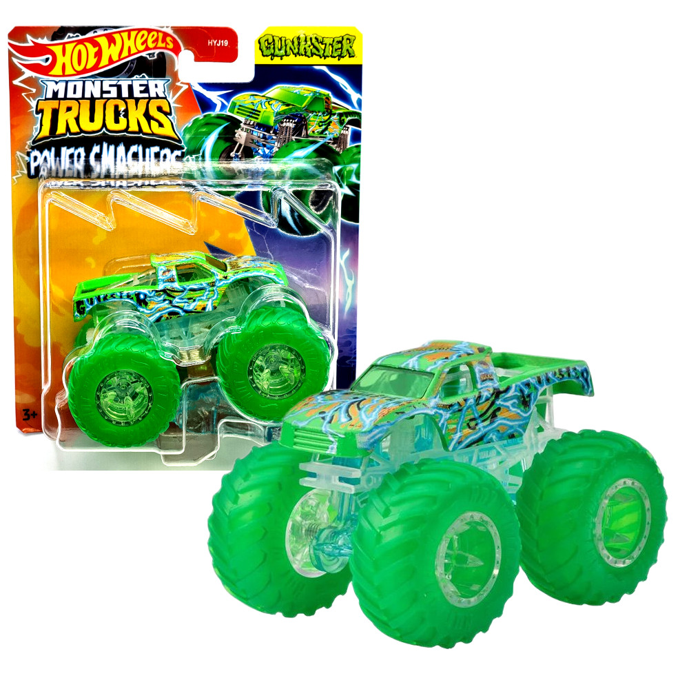 Hot Wheels Monster Trucks Power Smachers Autko Gunkster HYJ25