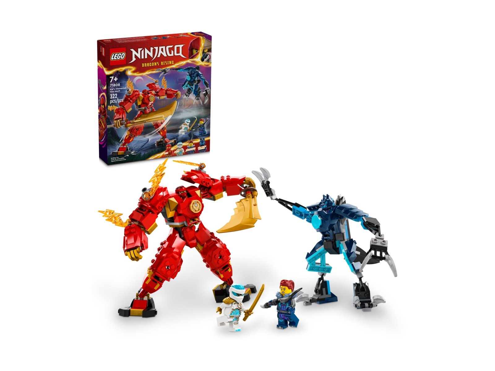 Lego Ninjago Mech żywiołu ognia Kaia 71808