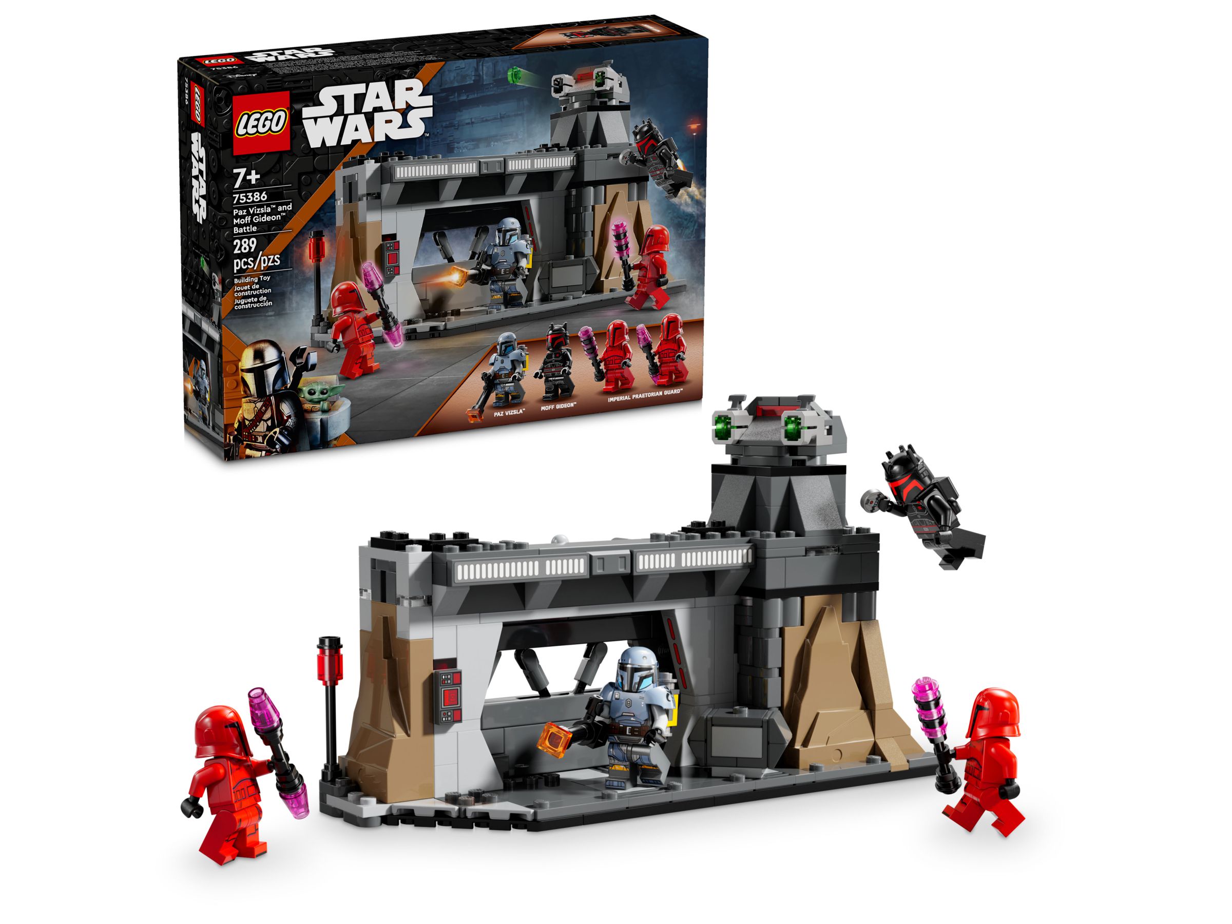 Lego Star Wars Pojedynek Paza Viizsli i Moffa Gideona 75386