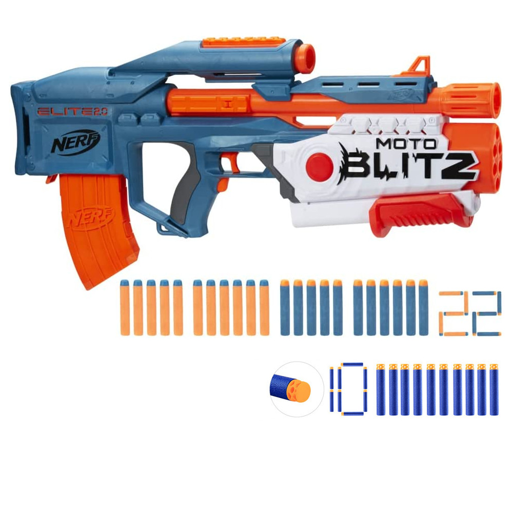 Nerf Elite 2.0 MotoBlitz F5872 +10 Strzałek typu Waffle 