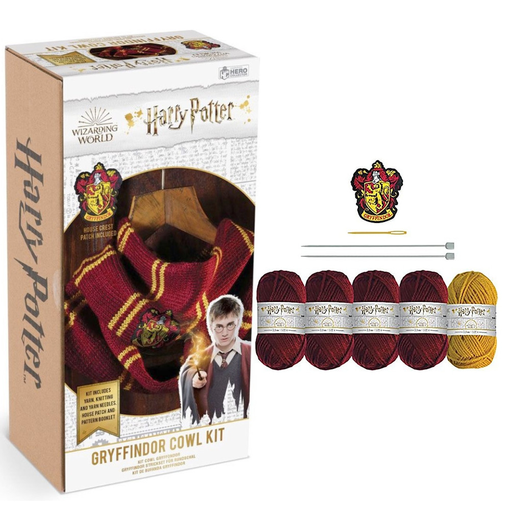 Harry Potter Szalik Gryffindor Zestaw do robienia na drutach 10GR