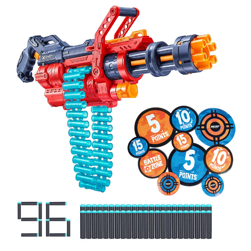 X-Shot Minigun Omega 36430 + Naklejki Nerf