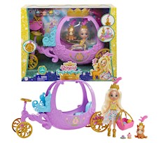 Enchantimals Królewska karoca Lalka Peola Pony i Zwierzątko Petite GYJ16