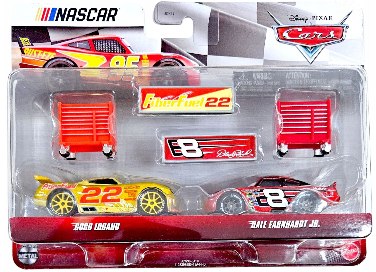 Auta Cars Nascar Zestaw 2-pak Gogo Logano & Dale Earnhardt Jr. JJW96