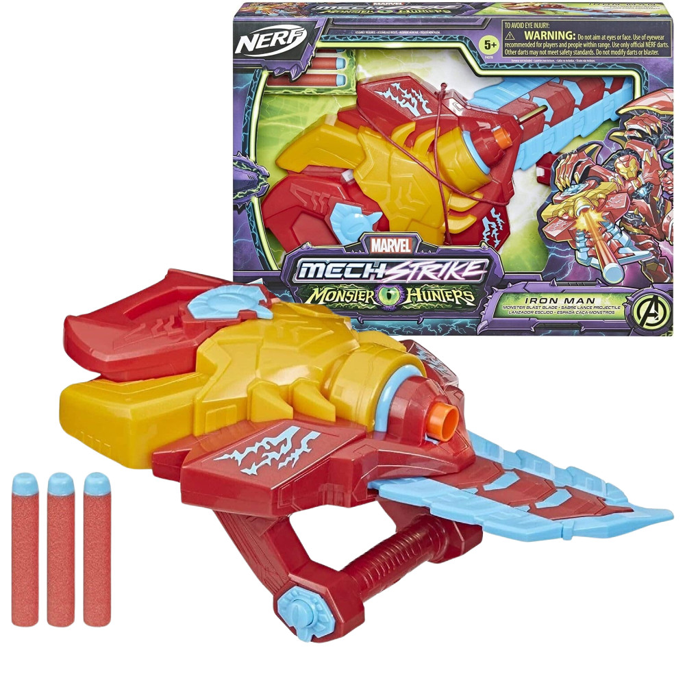 Nerf Mech Strike Monster Hunters Wyrzutnia Iron Man F4378