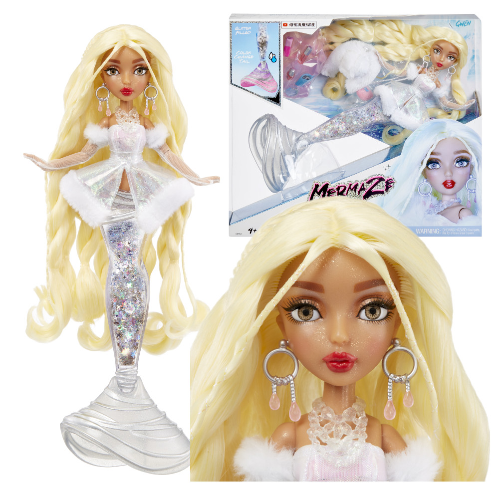 Mermaze Mermaidz Lalka Syrenka Zmieniająca Kolor Gwen 585428