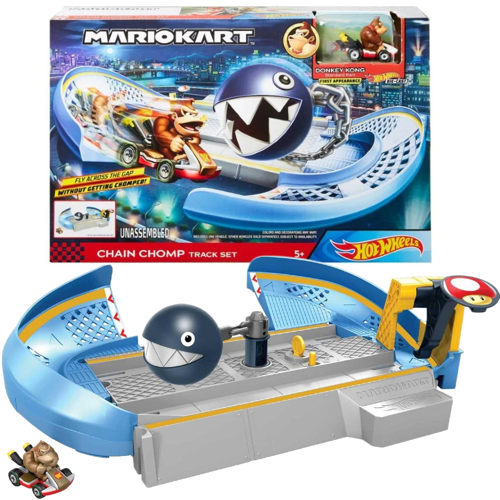 Hot Wheels Mario Kart Zestaw Starcie z Wrogiem Chain Chomp GFY48 