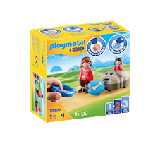 Playmobil 1.2.3 Mój piesek na kółkach 70406