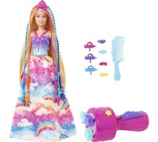 Barbie Dreamtopia Księżniczka Zakręcone pasemka GTG00