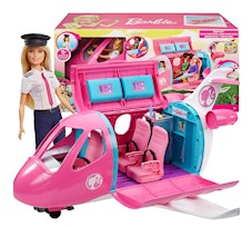 Barbie Wymarzony Samolot + lalka GJB33