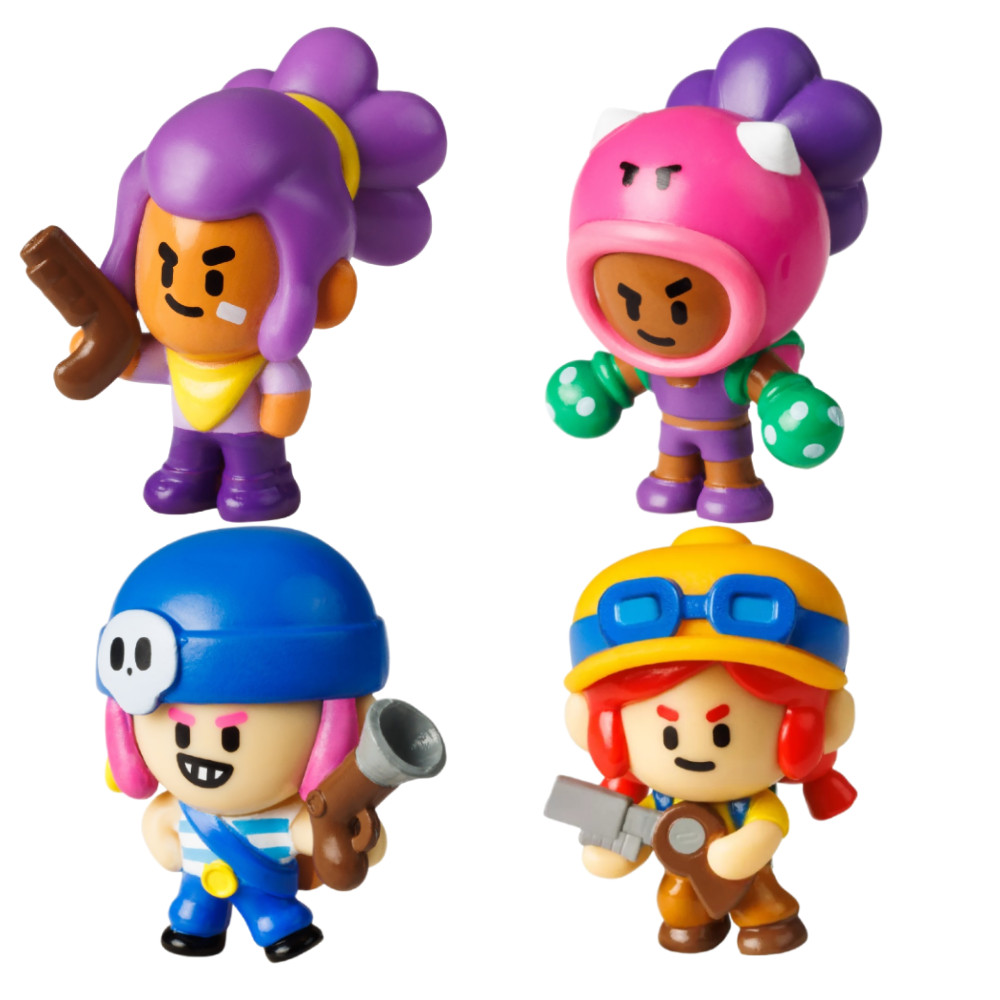 Brawl Stars Zestaw 5 Figurek Rosa + Jessie + Penny + Shelly 