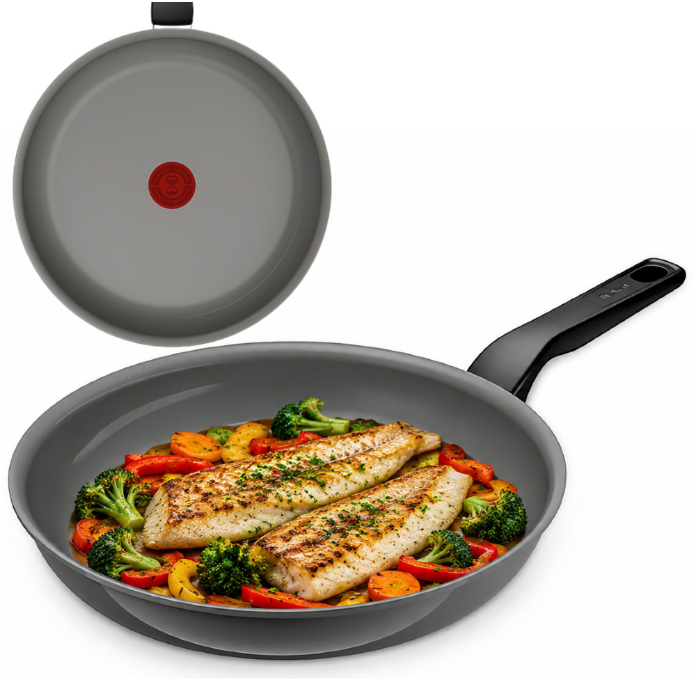 Tefal Resistal Grey Patelnia 28 cm C43306 Indukcja