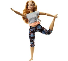 Barbie Made to Move Kwieciste Ruda z krągłościami FTG84