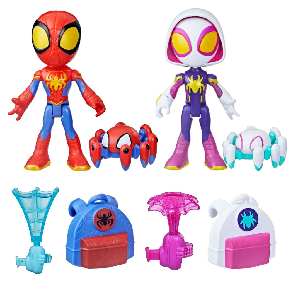 Hasbro Spidey i Super Kumple Zestaw Figurek Spidey i Ghost-Spider Web-Spinners 