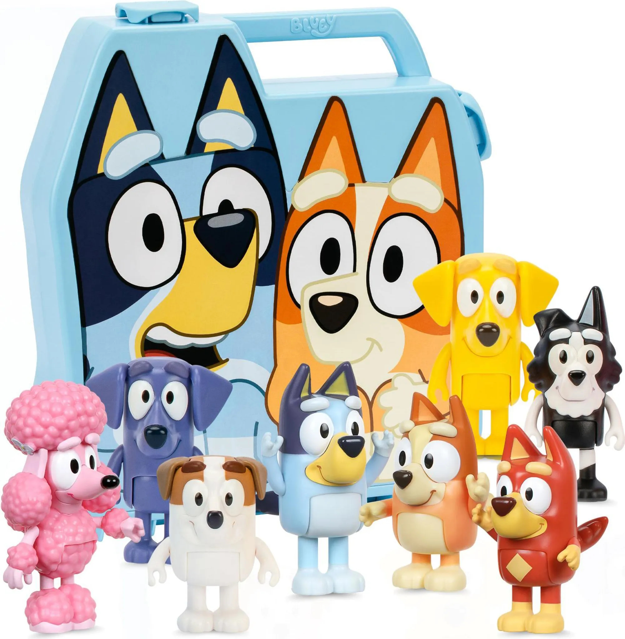 Bluey Zestaw kolekcjonerski Skrzyneczka 8 figurek 76382