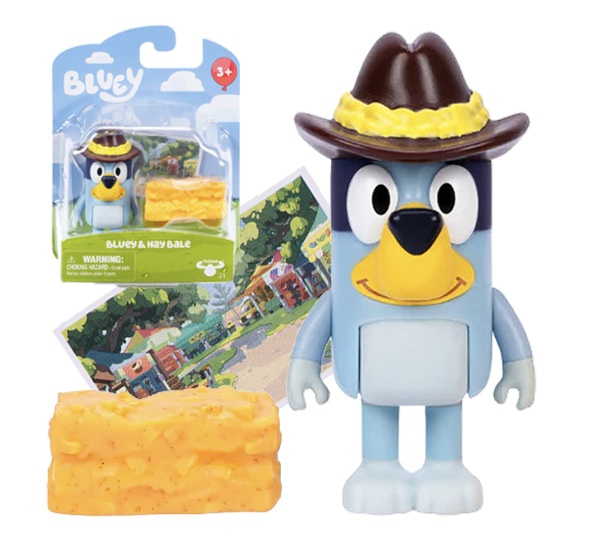 Bluey 1-pak Figurka Bluey Kowboj w kapeluszu + sianko 18041/21