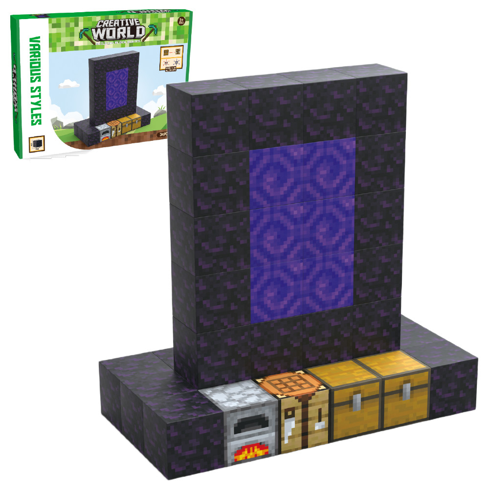 Creative World Zestaw Klocki Magnetyczne Portal Ściana 34 el. JM800