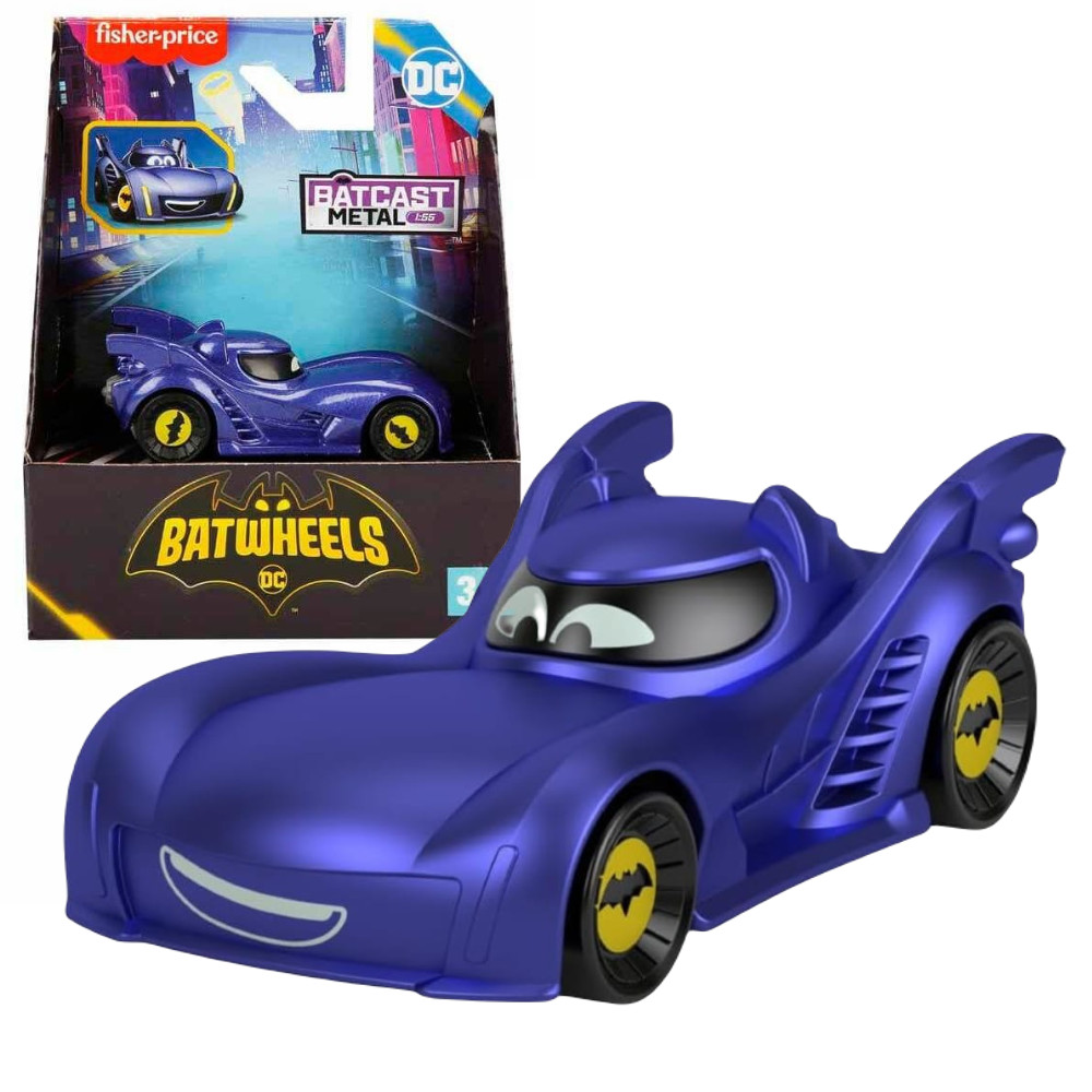 Fisher Price Batcast Metalowy Samochodzik Batwheels Bam HML13