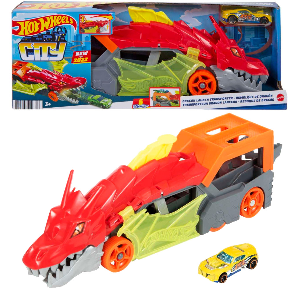 Hot Wheels Transporter Wyrzutnia Smoka GTK42