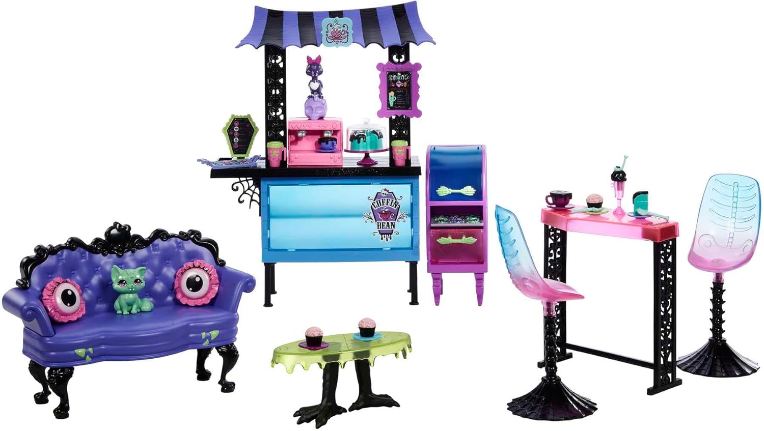 Monster High Upiorna kawiarnia + akcesoria HMV78