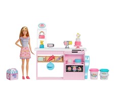 Barbie Lalka Pracownia Wypieków z masą plastyczną GFP59