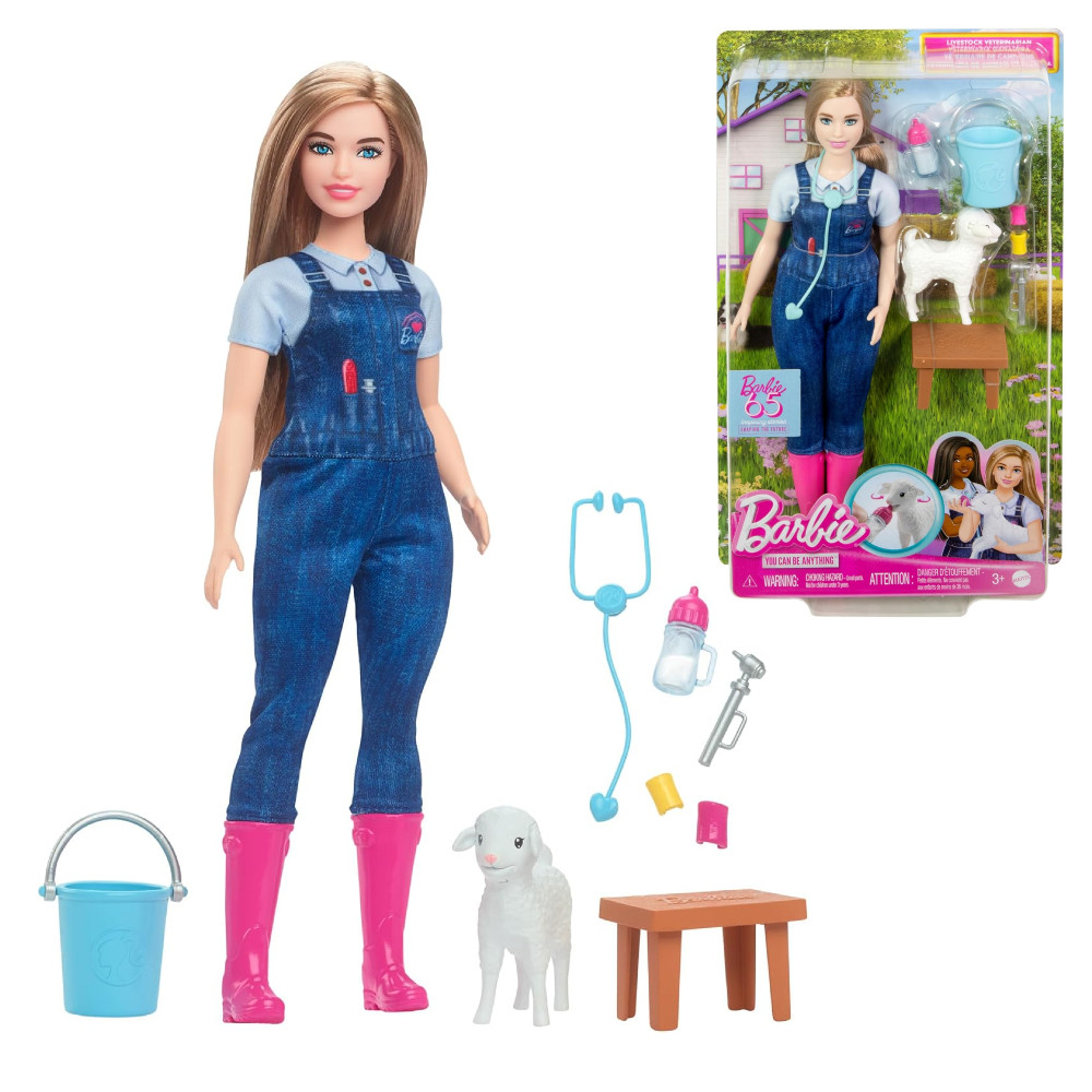 Barbie Lalka Weterynarz na Farmie HRG62