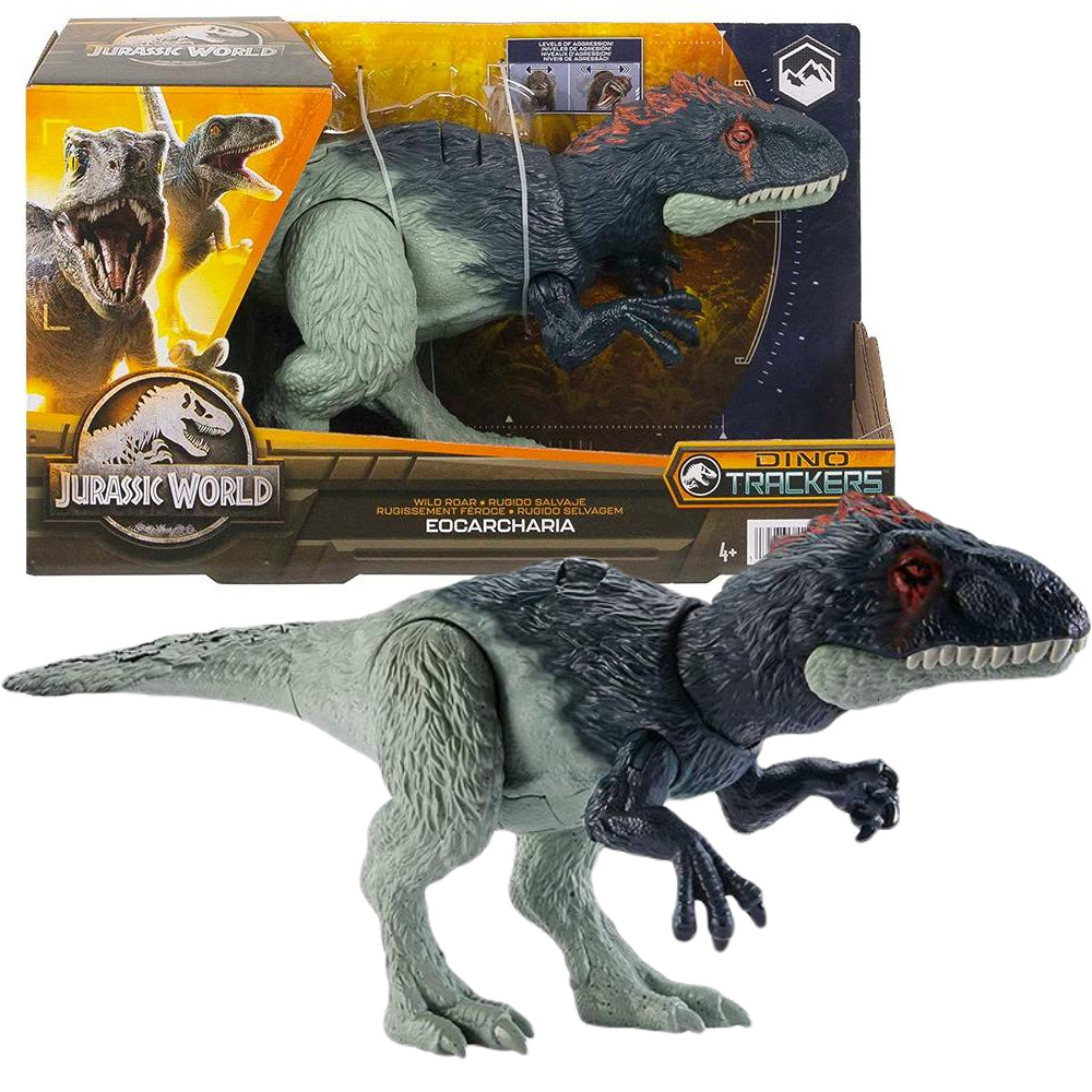 Mattel Jurassic World Dino Trackers Dinozaur Eocarcharia z dźwiękiem HLP17