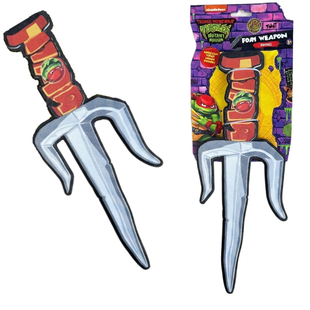 Wojownicze Żółwie Ninja Piankowa Broń Sztylet Sai Raphael 46270R