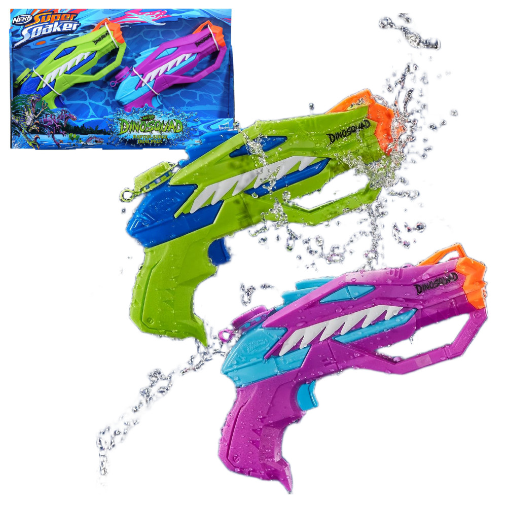 Nerf Super Soaker Dinosquad Dwupak Raptor-Surge F8436