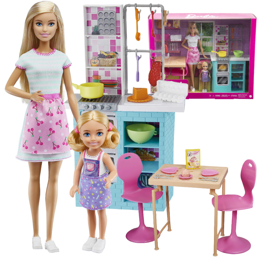 Barbie Wspólne Pieczenie Lalka Barbie i Chelsea HBX03