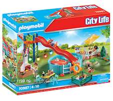 Playmobil City Life Przyjęcie na basenie ze zjeżdżalnią 70987