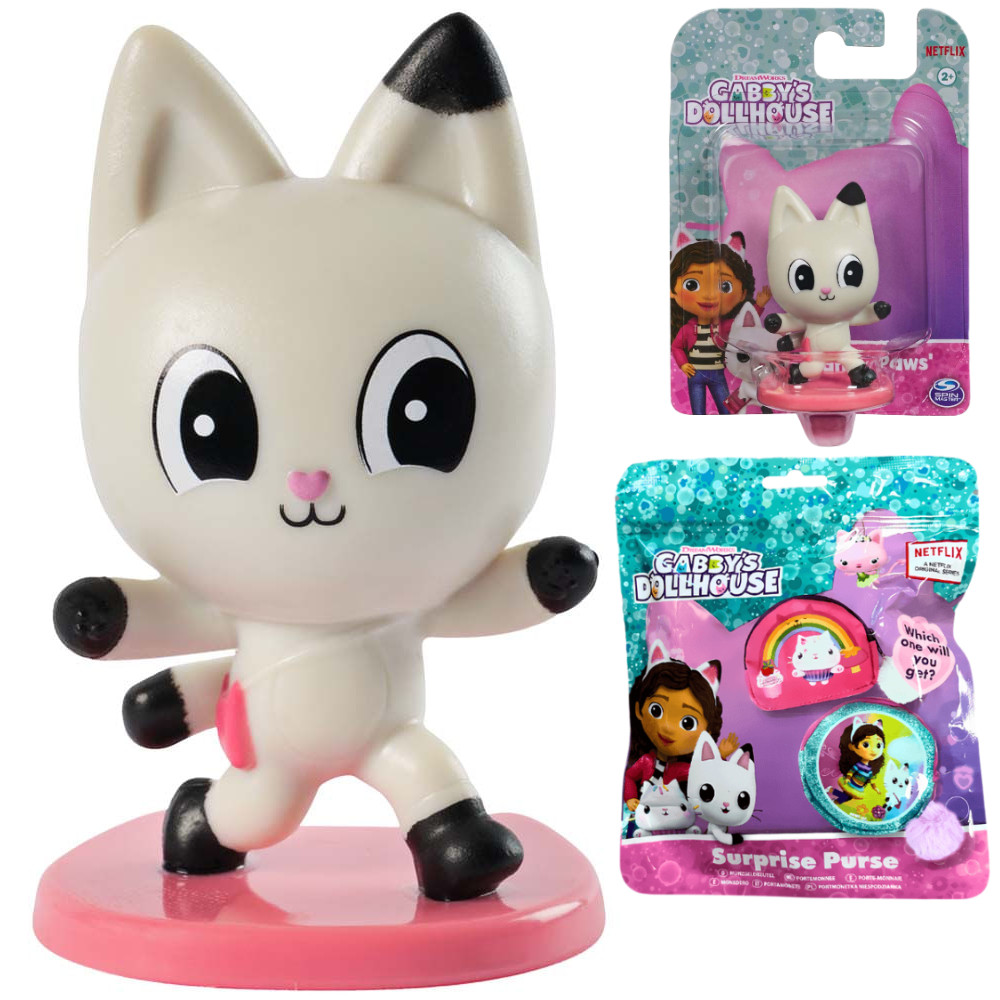 Koci Domek Gabi Figurka  Kiciuś Panduś 20148592 + Saszetka Niespodzianka Portmonetka 230875