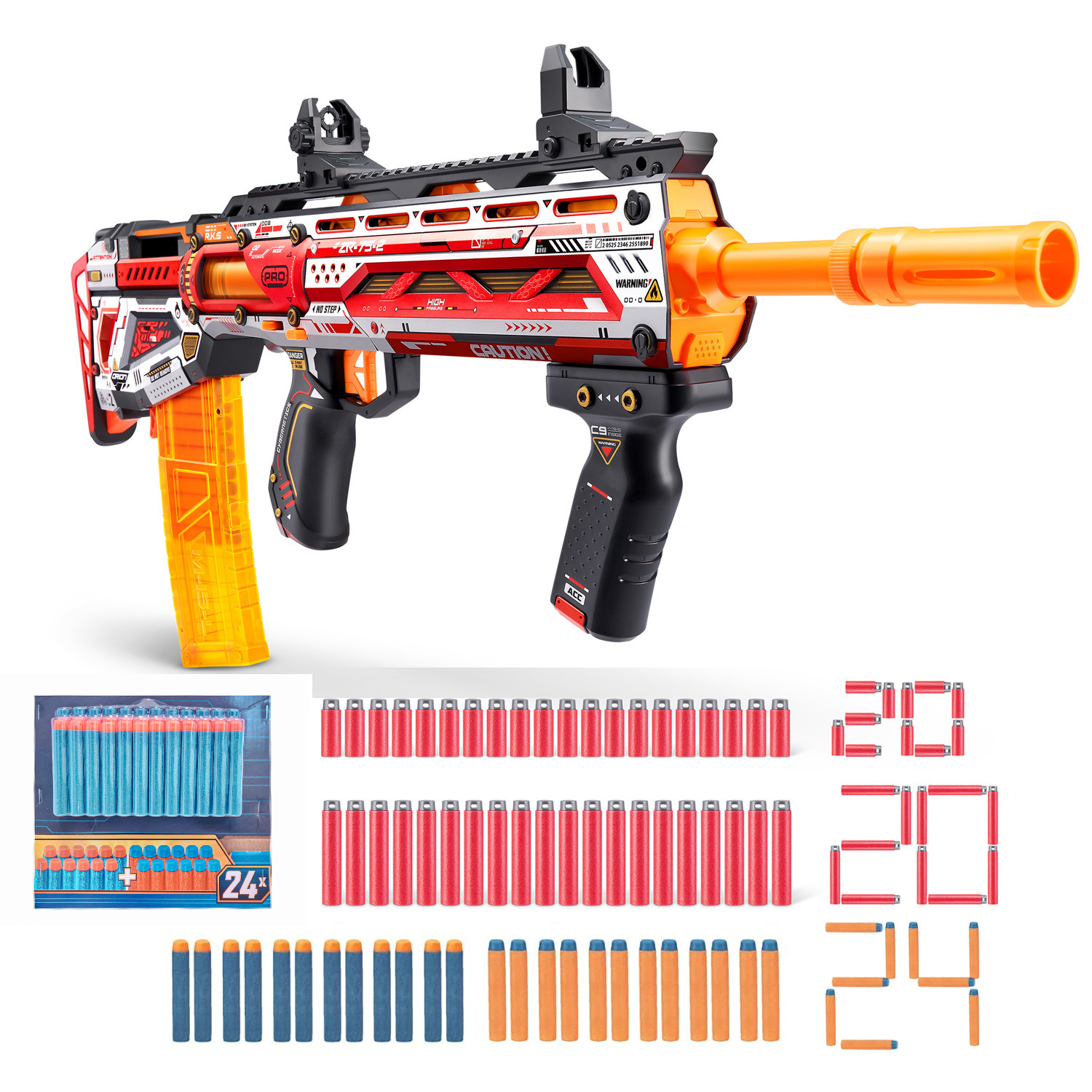 X-Shot Longshot Pro Skins 36600 + 24x Strzałki Nerf Elite 2.0 E9533