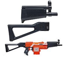 Zestaw MP5 czarny do modyfikacji Nerf Stryfe- kolba + lufa uszkodzone opakowanie