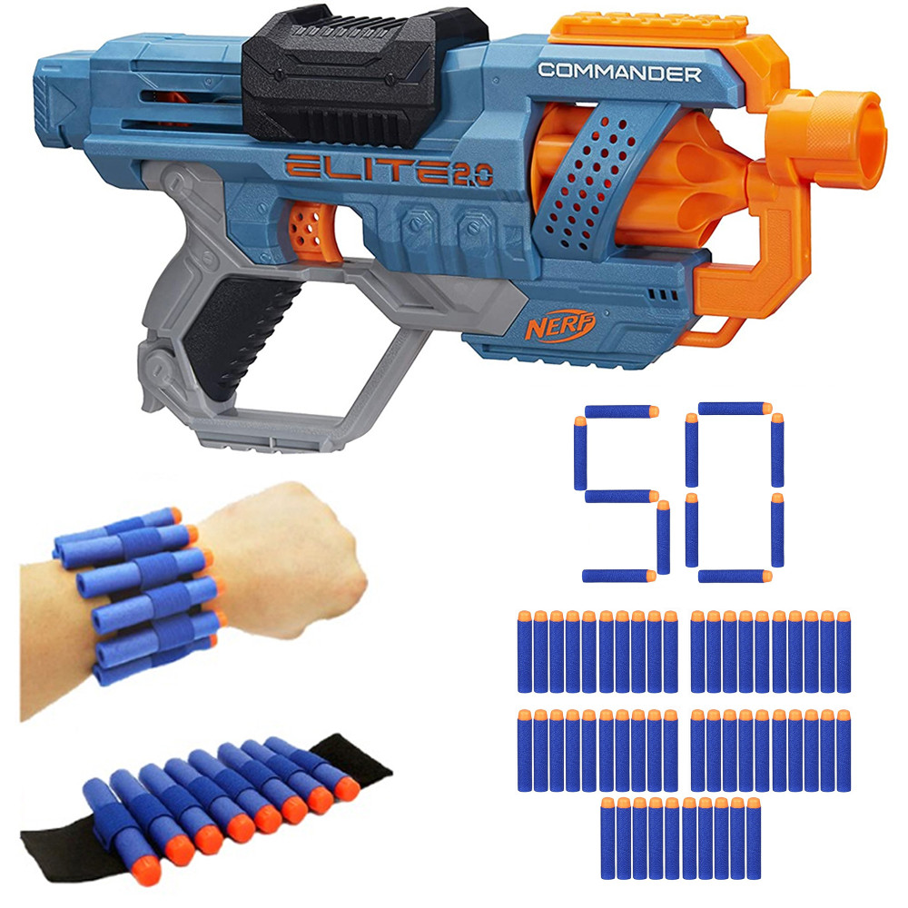 Nerf Elite 2.0 Commander E9485 +opaska + 50 strzałek 