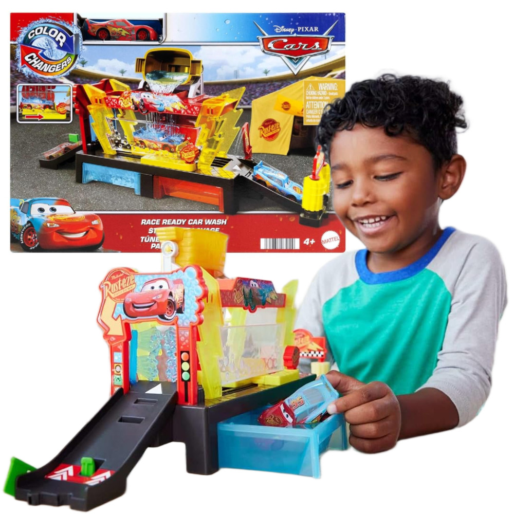 Cars Auta Myjnia samochodowa Zmiana koloru + autko JBM70